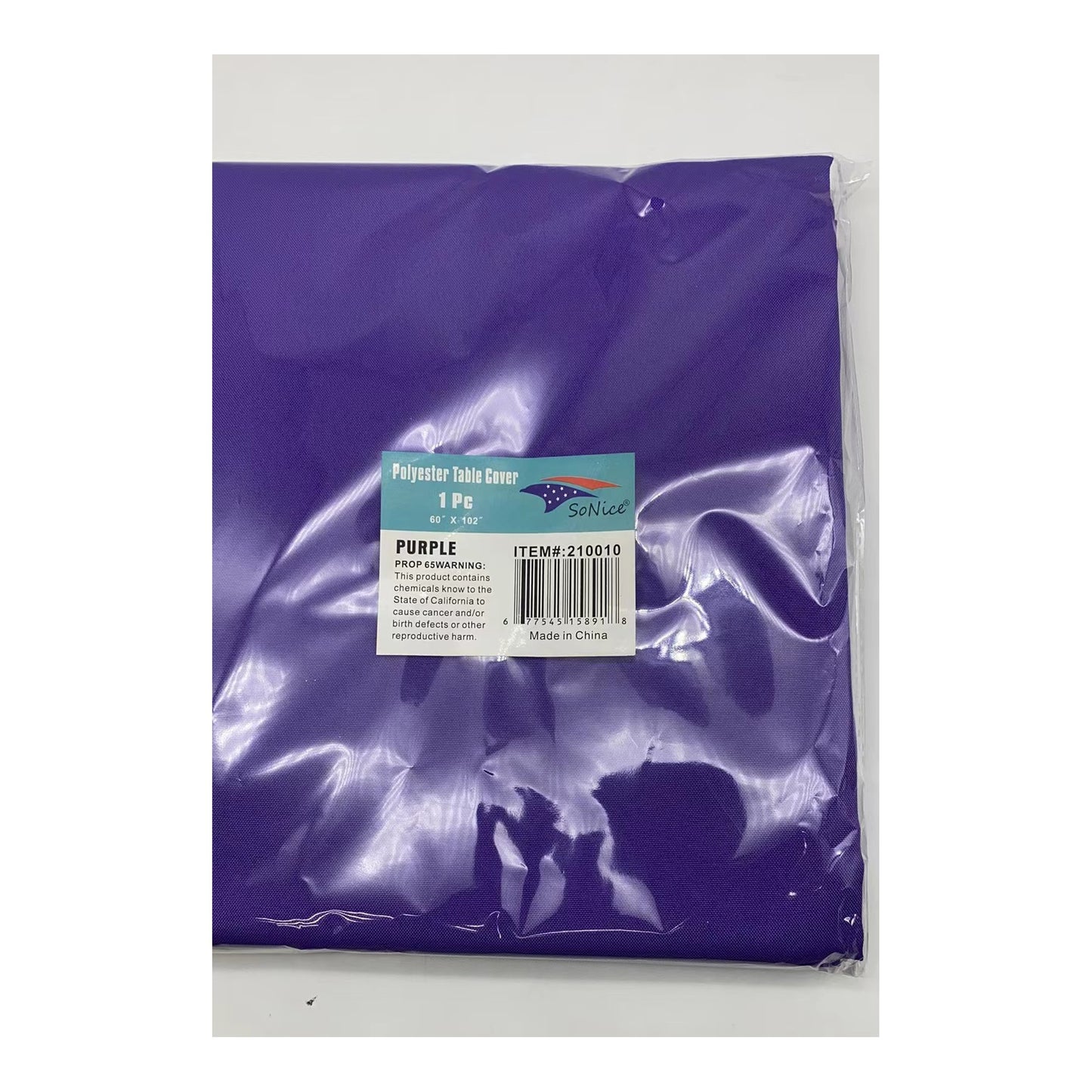 Polyester Table Cover Purple Cs Only