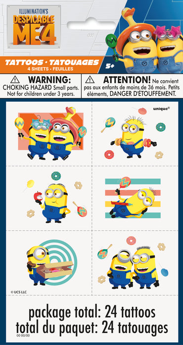 Minion Tattoos 24ct