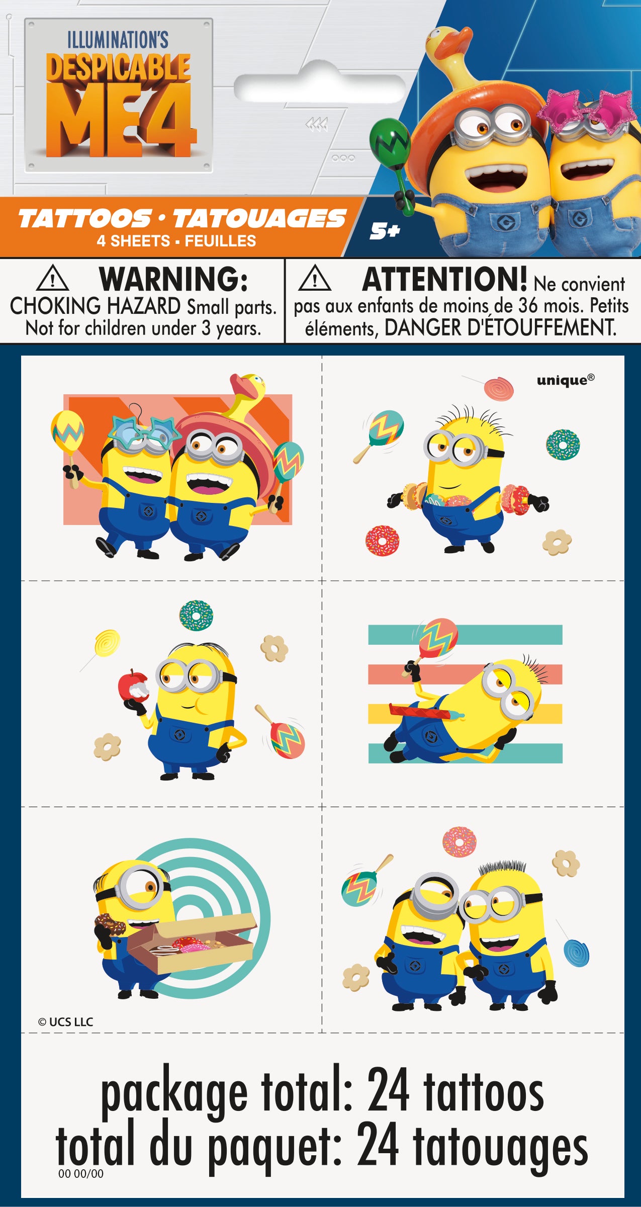 Minion Tattoos 24ct