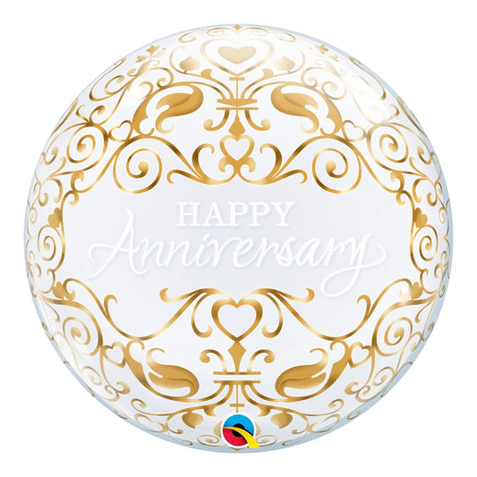 Bubble Balloon Anniversary Foil Balloon 22"