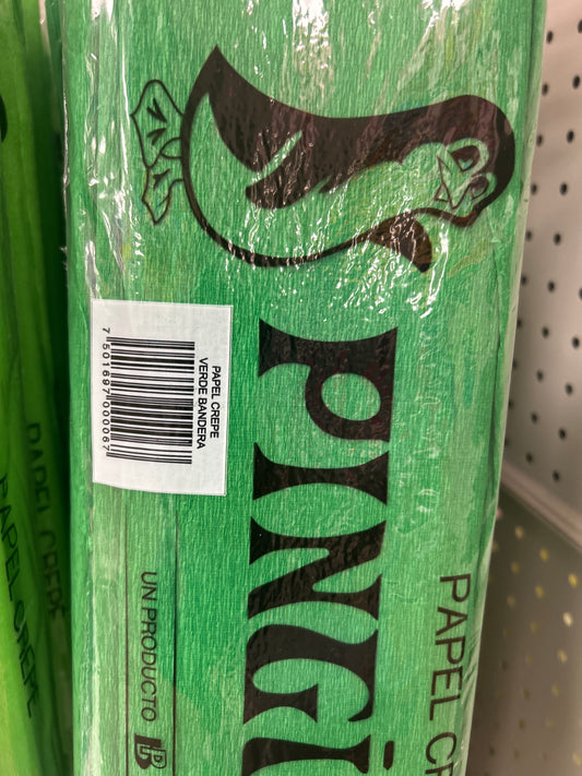 Papel Crepe Verde Bandera 10ct