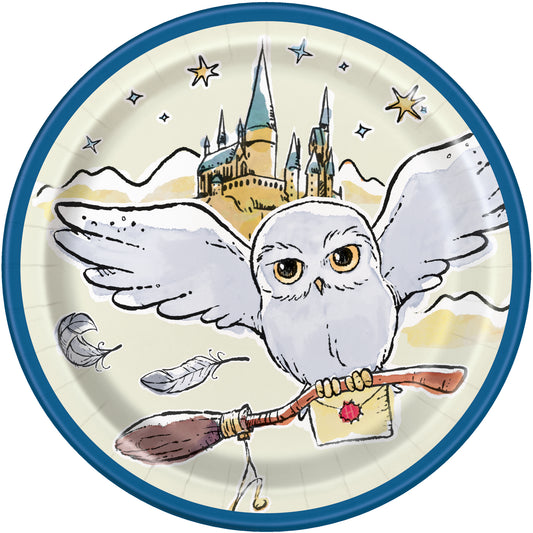 7" Plate Harry Potter 8ct