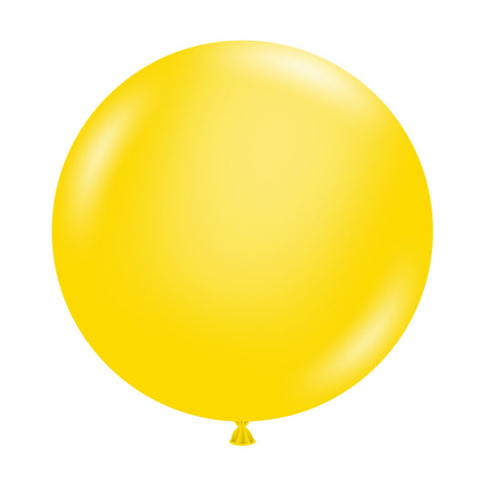 Tuftex Yellow 3ct Foil Balloon 24"