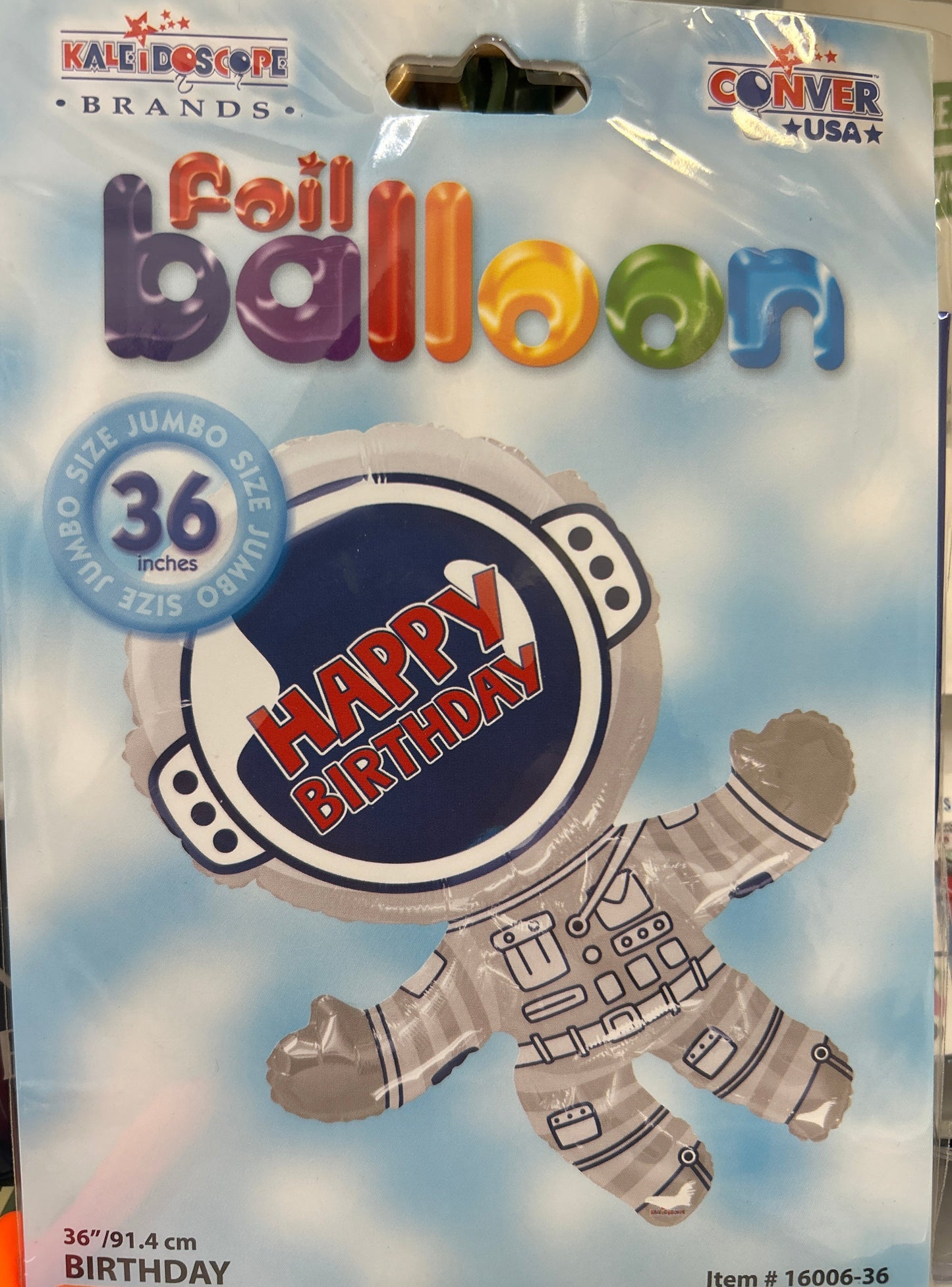 36” Austronaut Jumbo Shape Foil Balloon