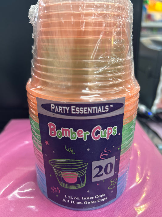 Neon 3oz Bomber Cup Assorted