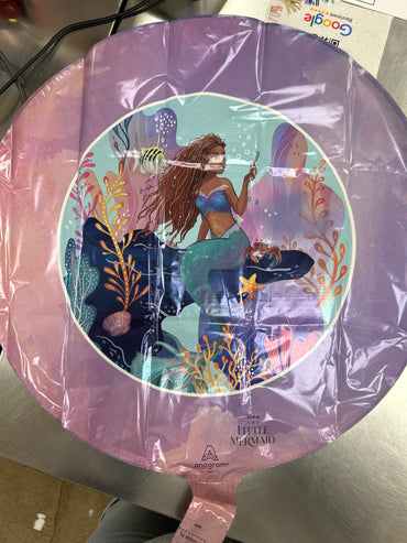 The Little Mermaid Foil Balloon 18"