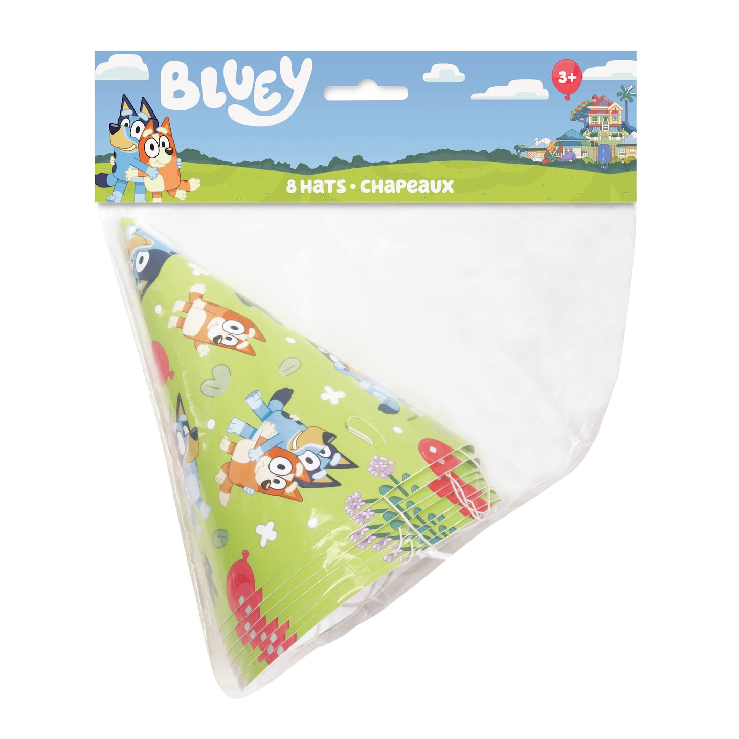 Party Hat Bluey 8ct