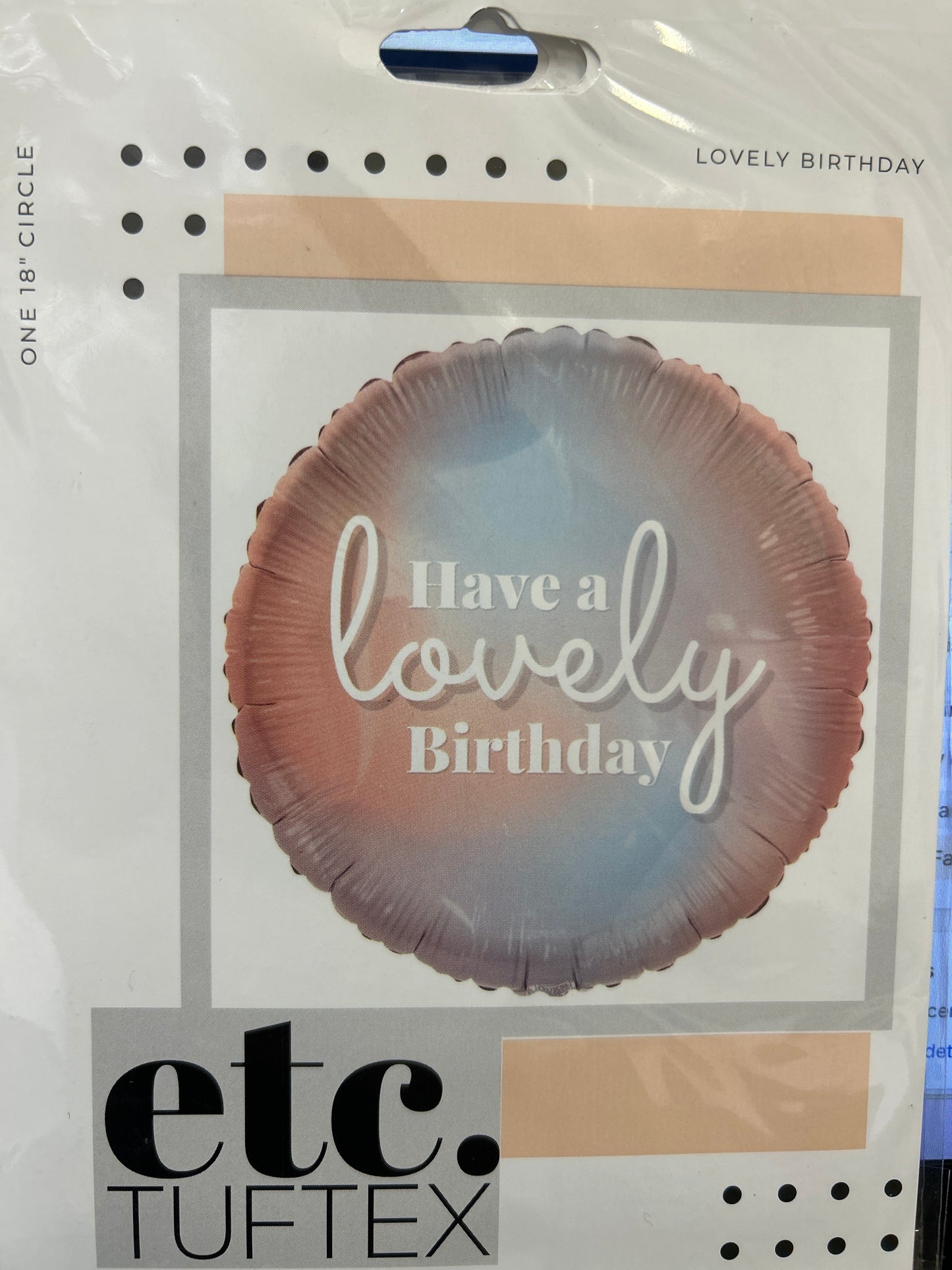 18” Lovely Birthday Foil Balloon