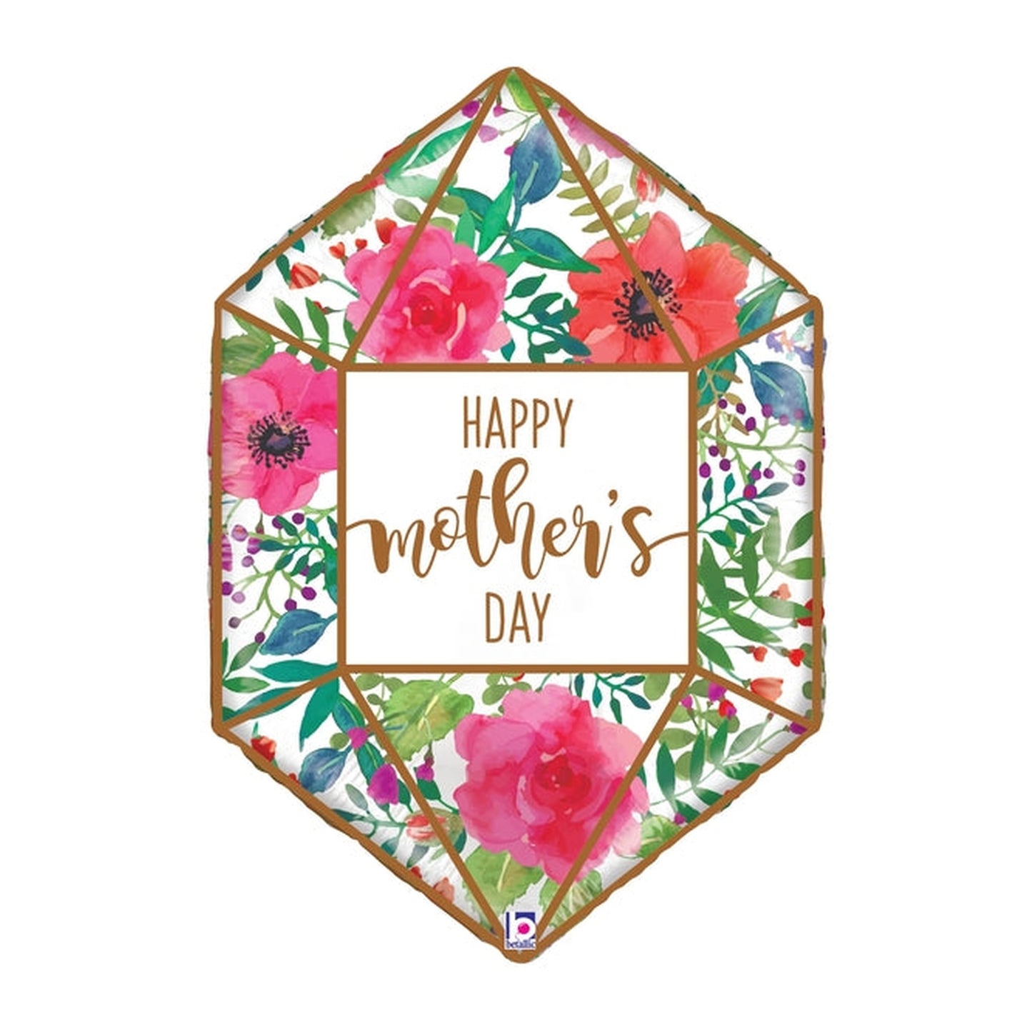 Supershape Mother's Day Terrarium Foil Balloon 30"