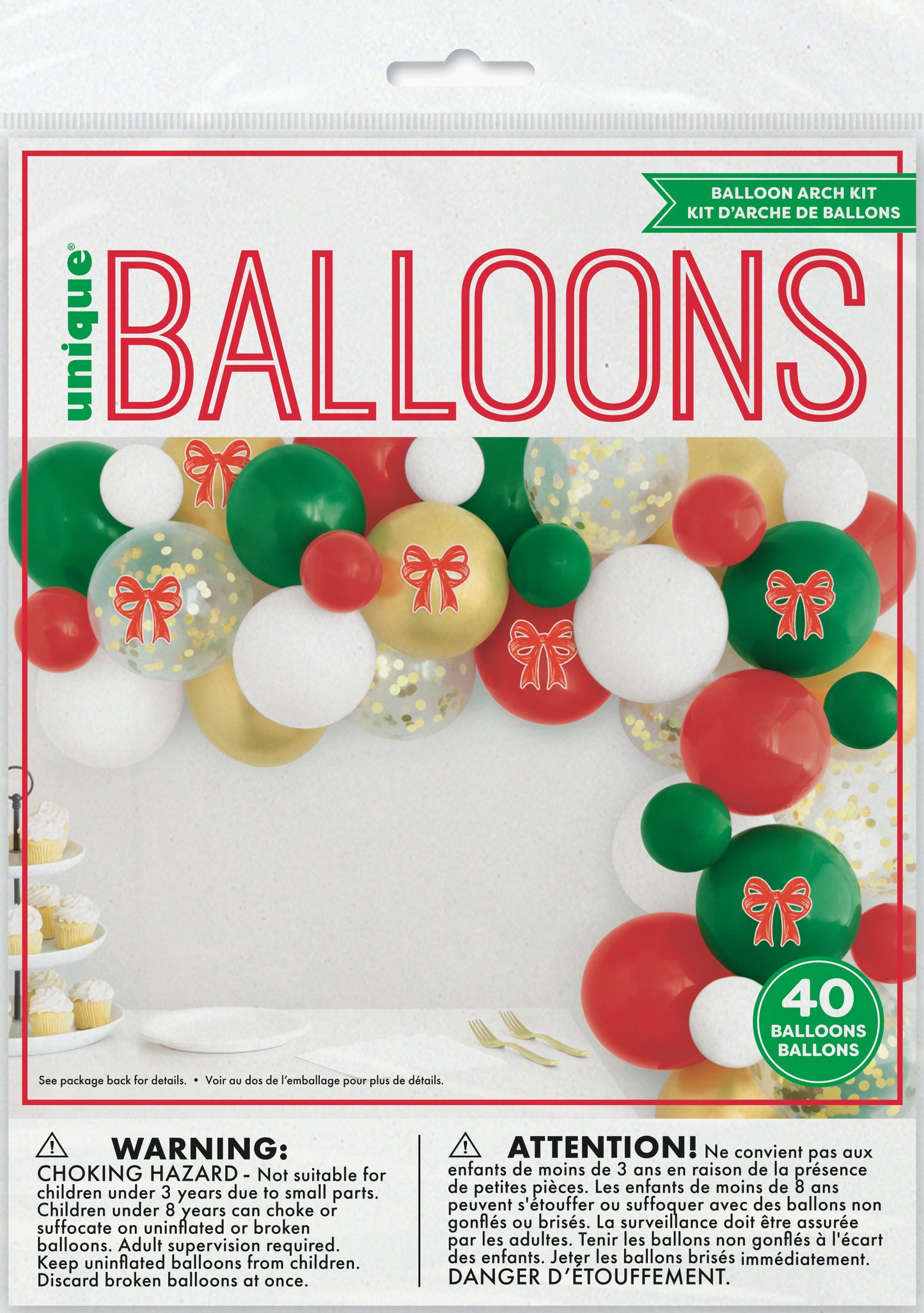 Christmas Balloon Arch 40ct