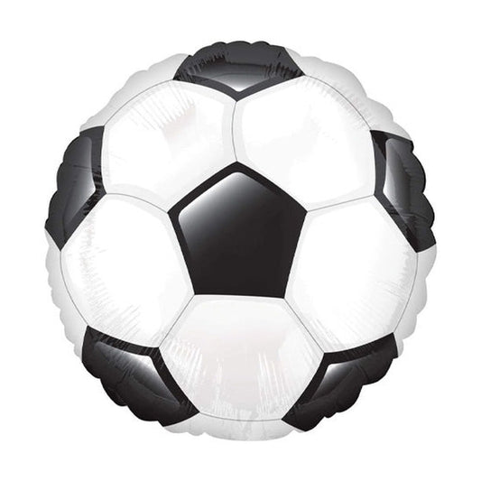 Round Soccer Ball 01ct Foil Balloon 28"
