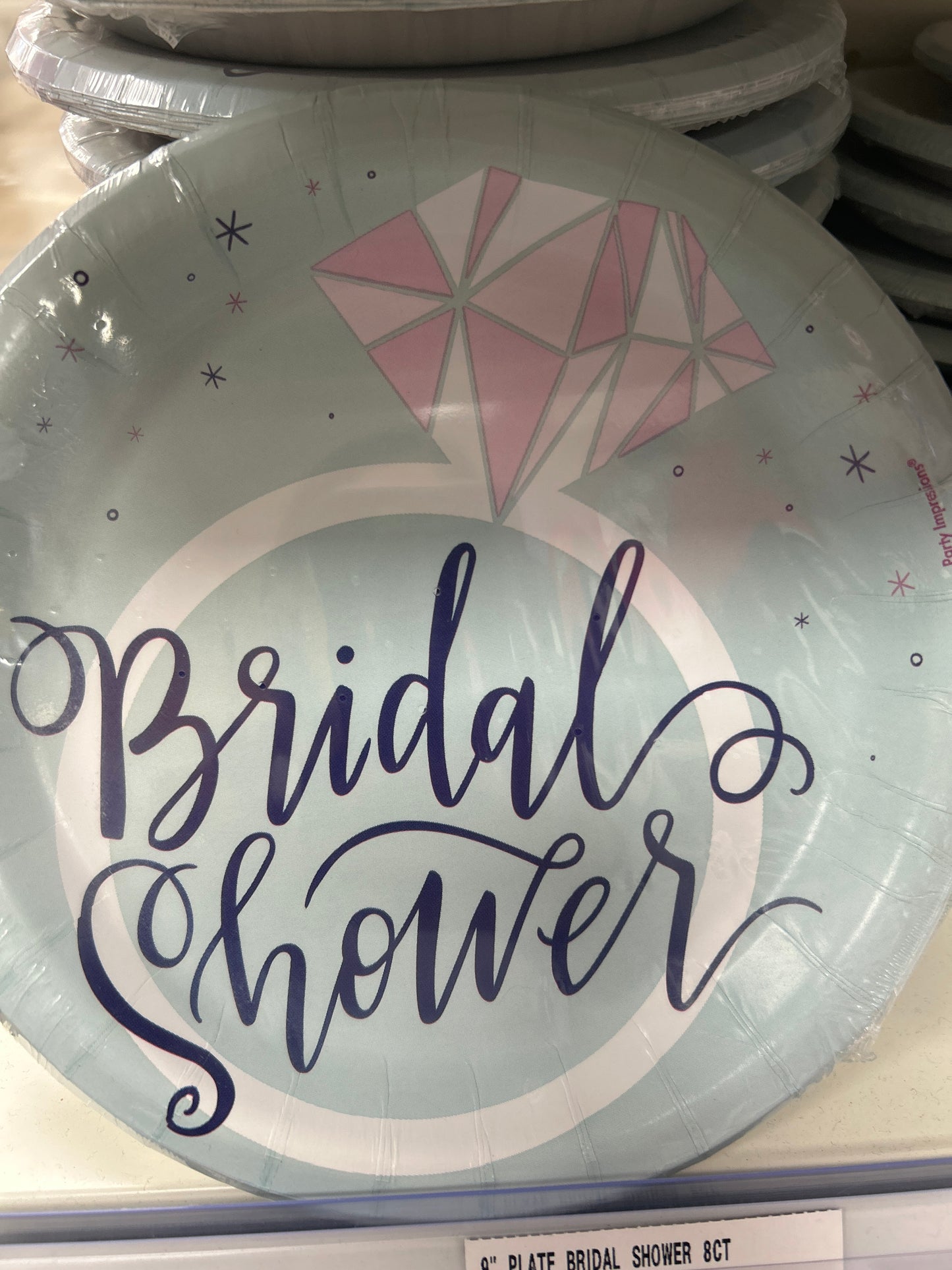 9" Plate Bridal Shower 8ct