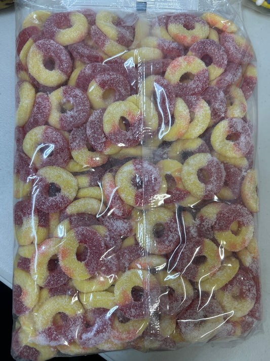 Jovy Gummy Peach Rings 5Lbs