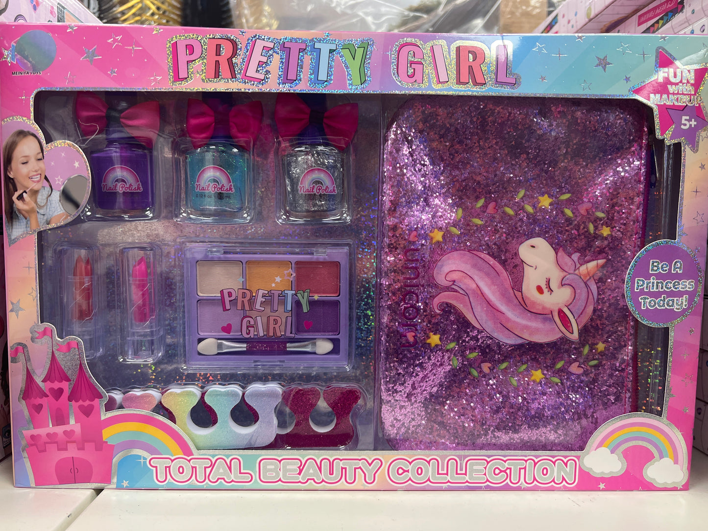Makeup Set with Unicorn Bag