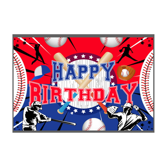 4"×6" Backdrop Baseball