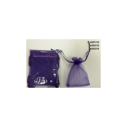 4"×6" Organza Bags Pueple