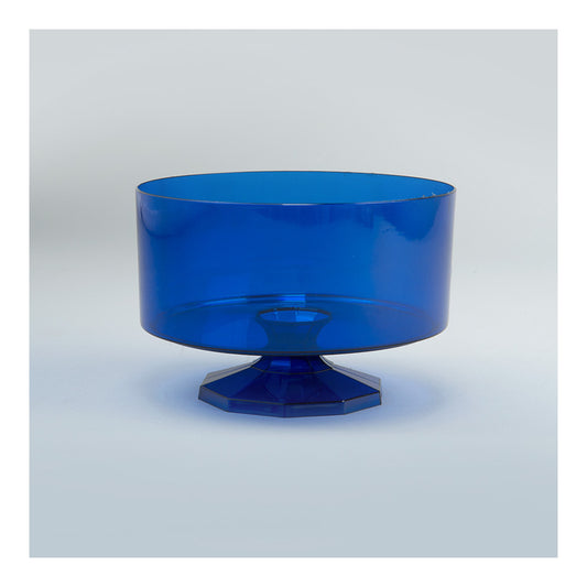 4" Plastic Trifle Pedestal Container Royal Blue