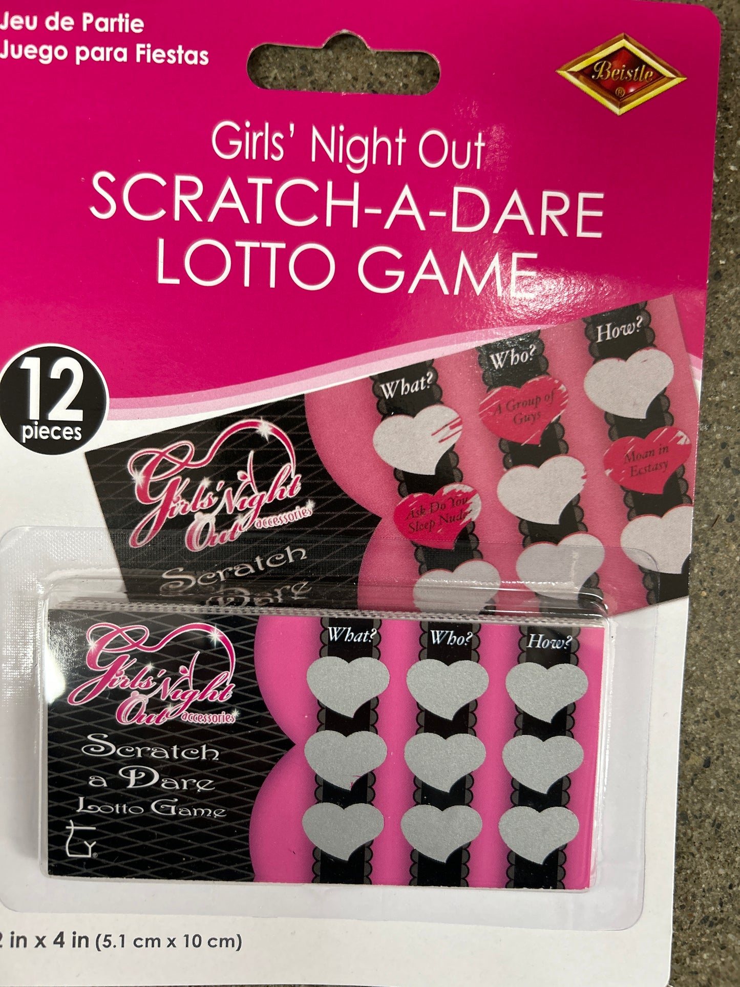 Juego de lotería para niñas