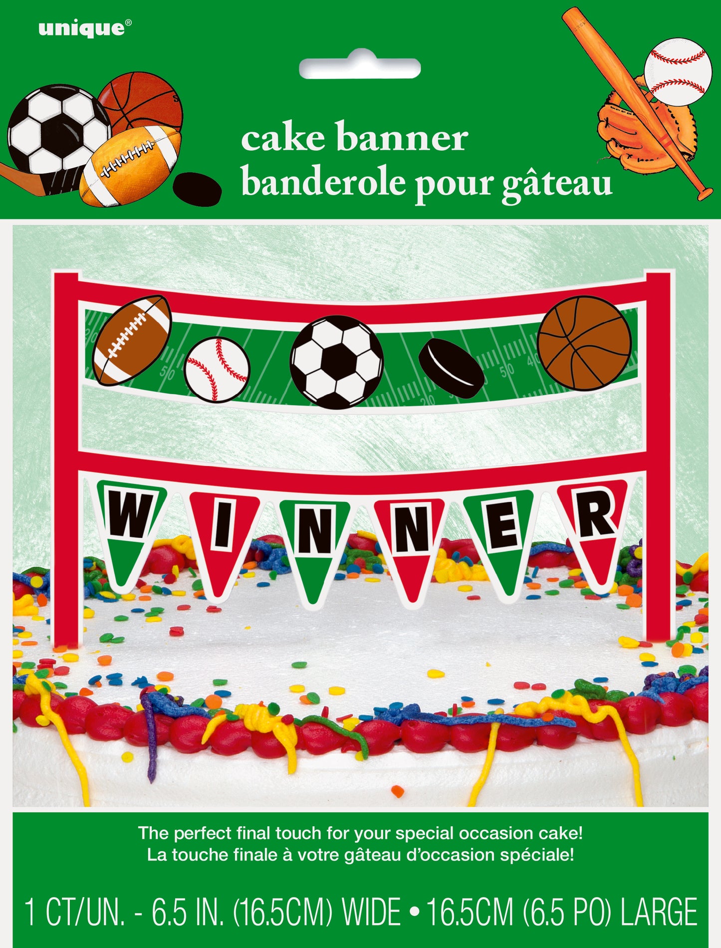 Banner de Pastel Deportivo Clásico
