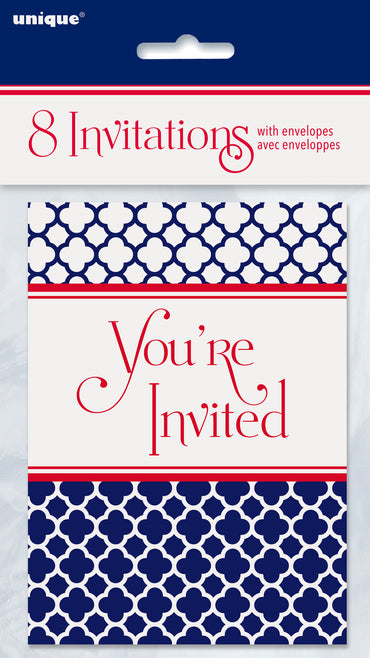 Invitation 8ct Blue
