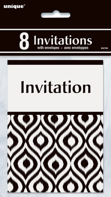 Invitación Ikat marroquí 8 unidades