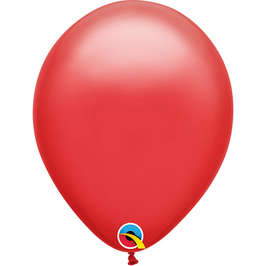 Qualatex Globo Rojo de Látex 100 unidades 11"