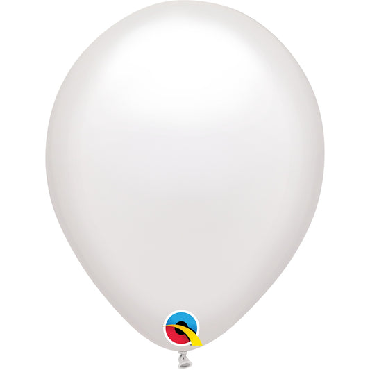 Qualatex Balloon White 100ct Latex Balloon 11"