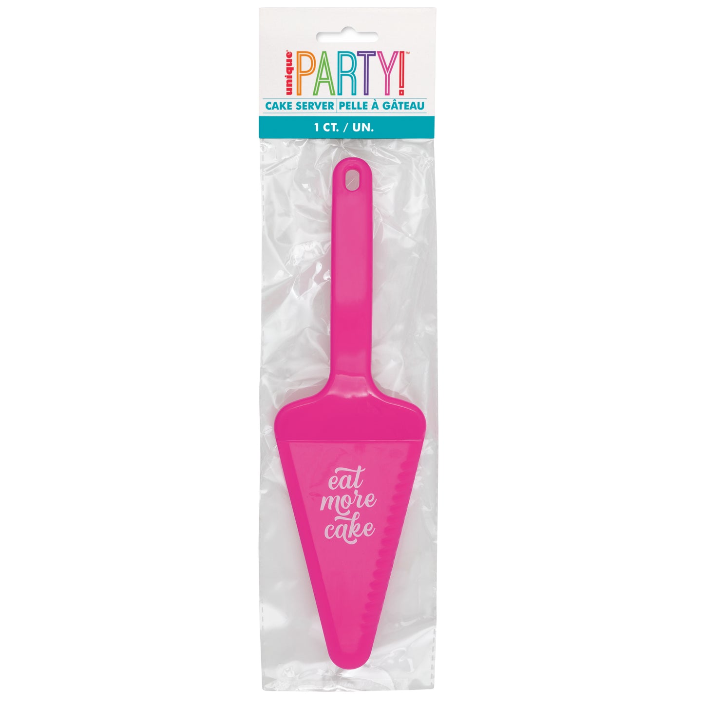 Servidor de tartas rosa intenso