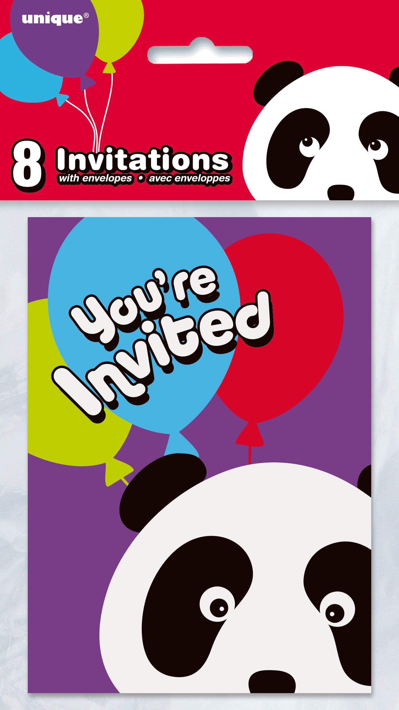 Panda Invitation 8ct