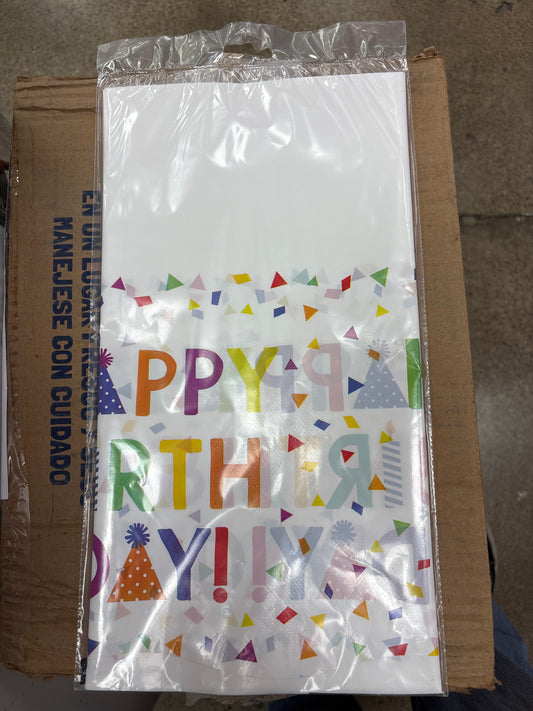 Table Cover Confetti Time