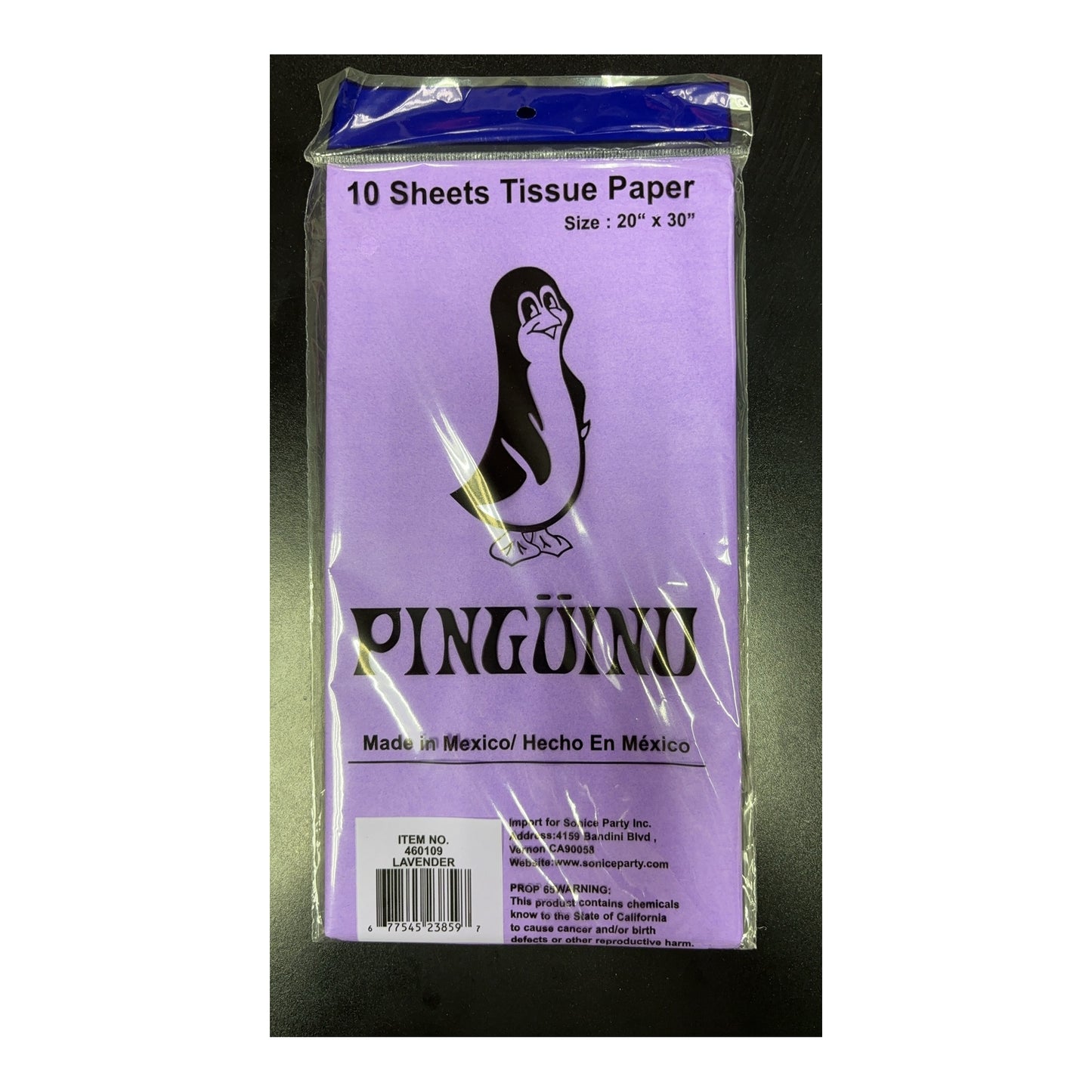 10 ct Tissue Paper, Lavender 240Pk/Cs