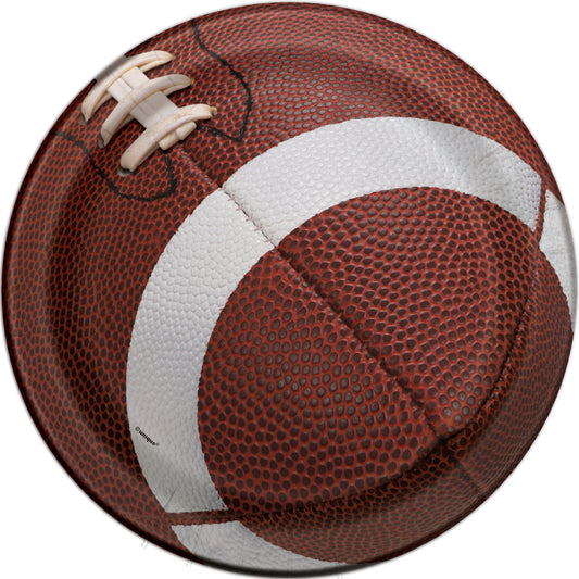 7" Plates Football 8ct