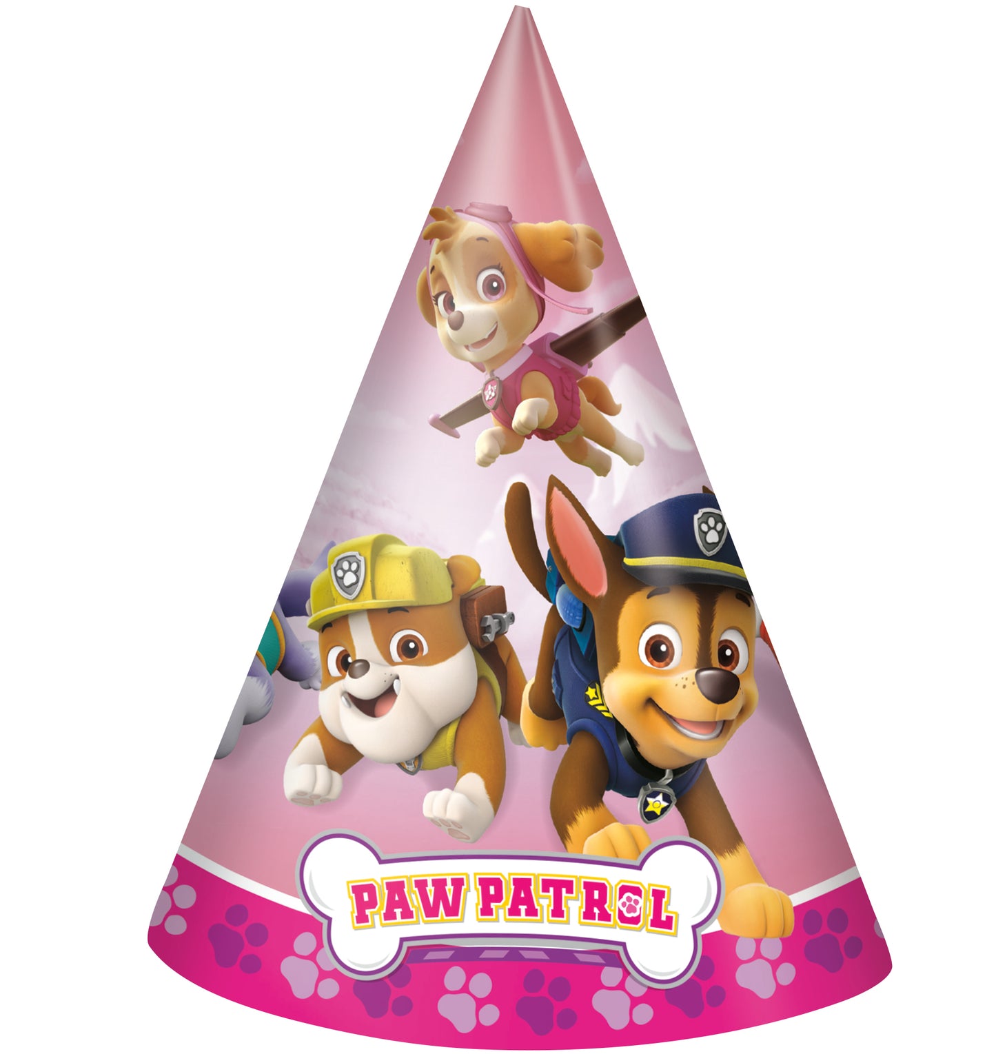 Sombreros de Paw Patrol para niña 8 unidades