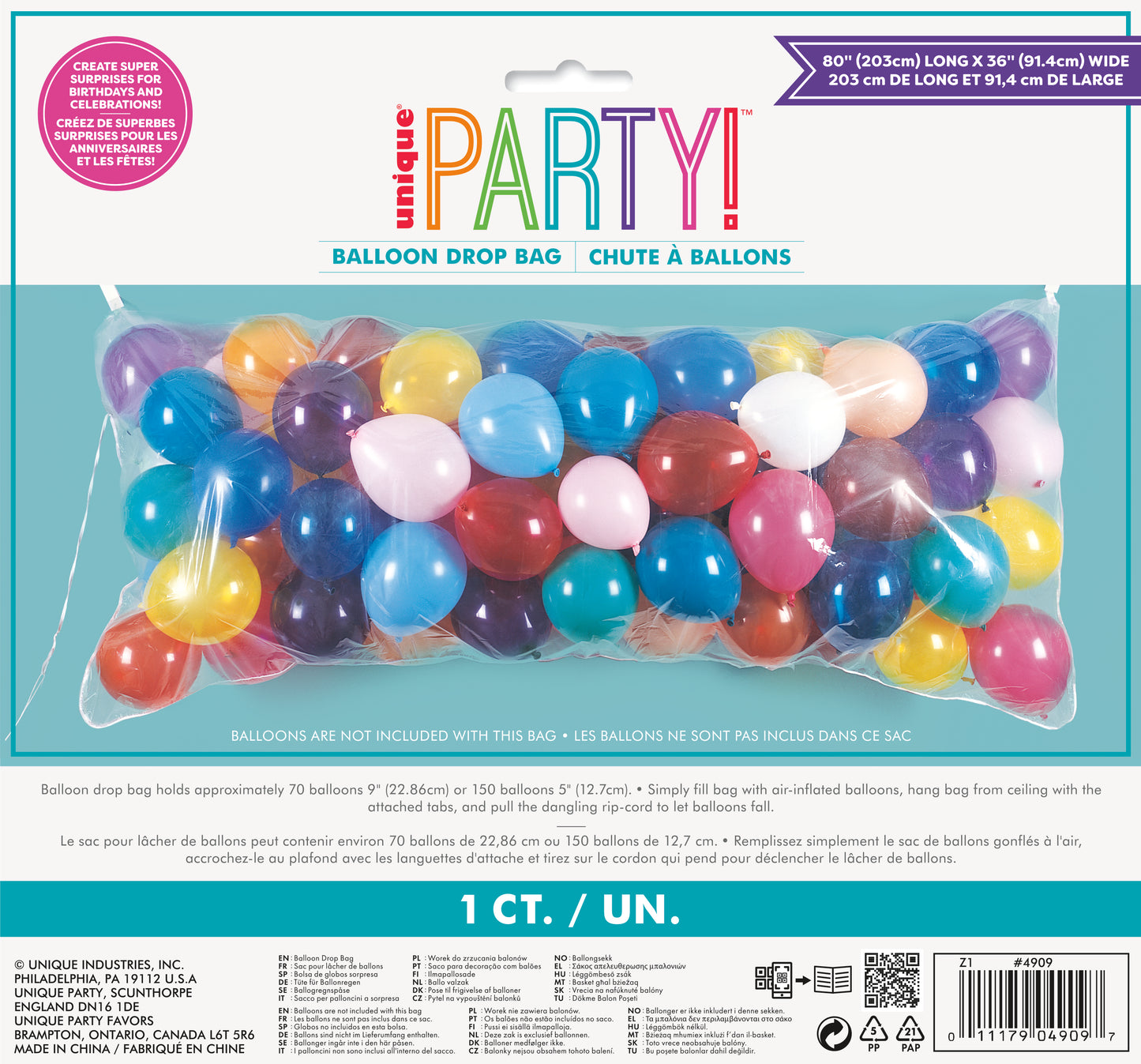 Balloon Drop Bag