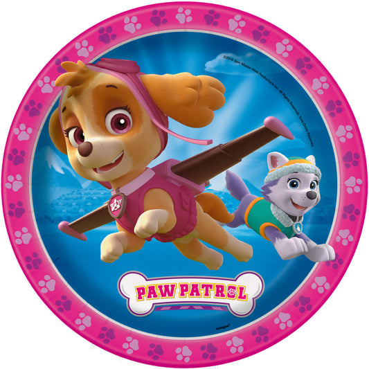 9" Plate Paw Patrol 8ct