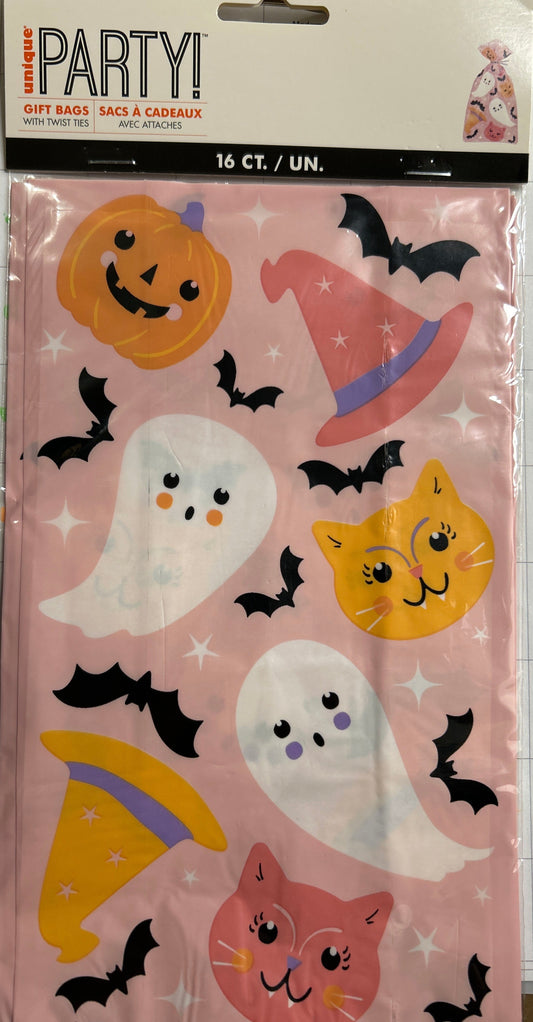 Bolsas de Celofán Adorable Halloween 16 piezas