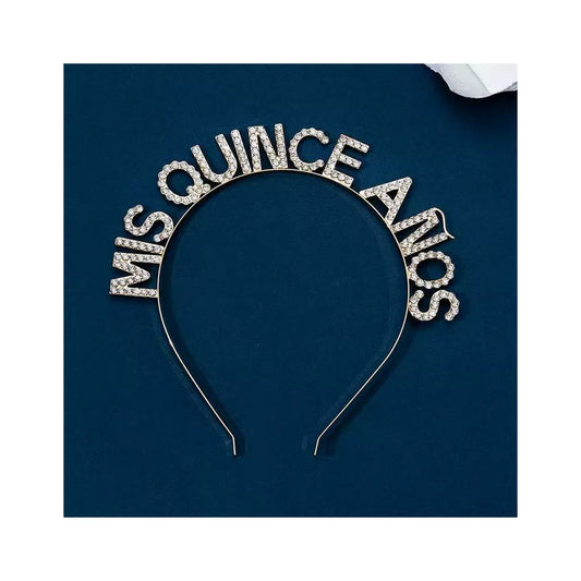 Rhinestone Headband Mis Quince