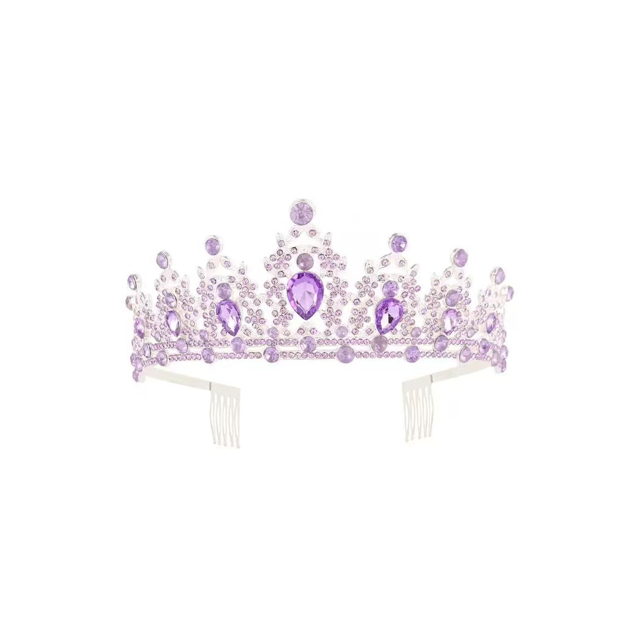 Rhinestone Crown Purple