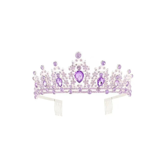 Rhinestone Crown Purple