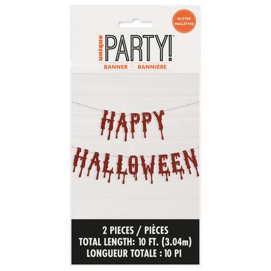 Halloween Glitter Banner