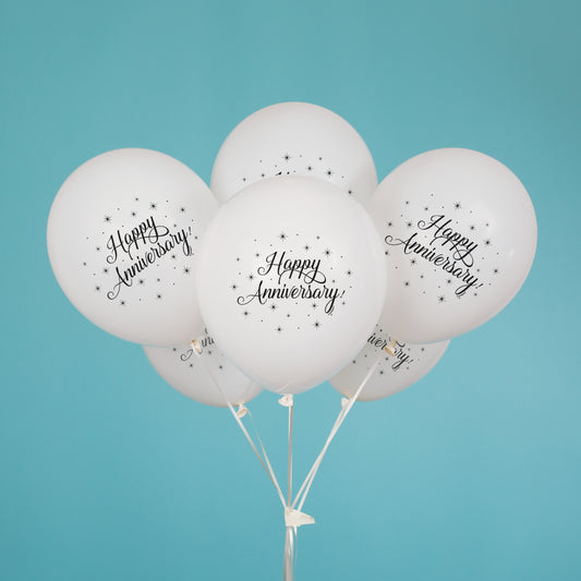 Anniversary 8ct Latex Balloon 12"