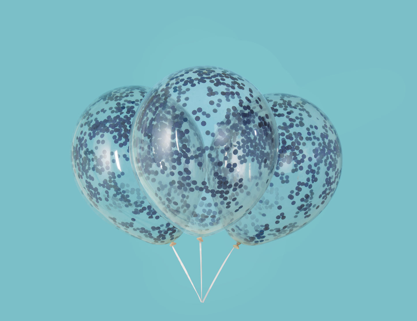 Confetti Blue 6ct Latex Balloon 12"