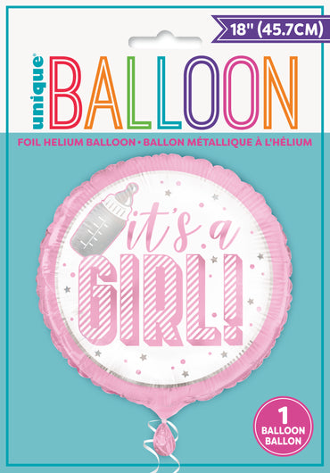 It's A Girl Foil Balloon 18"