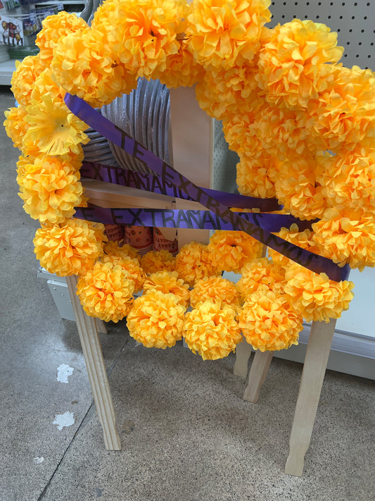 Large Day of Dead Wreath Floor