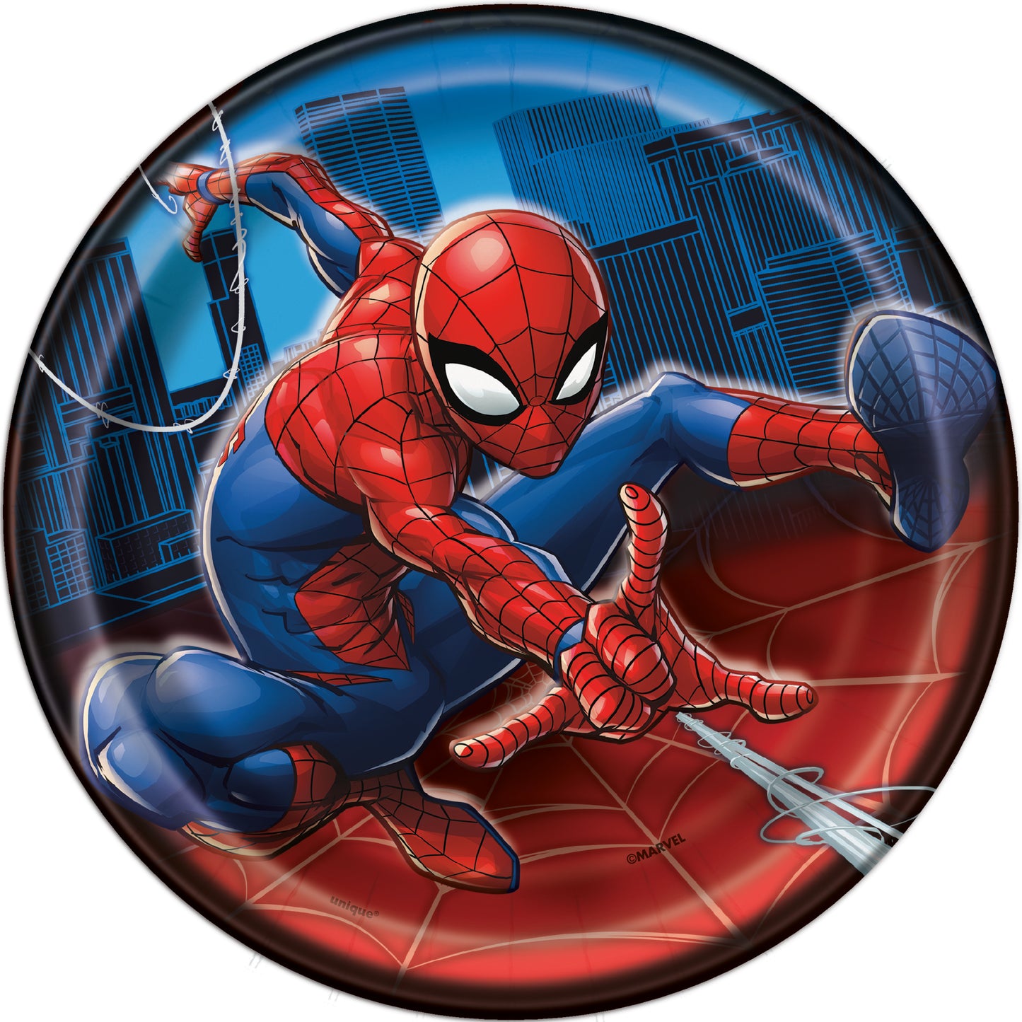 7" Plate Spider-Man 8ct