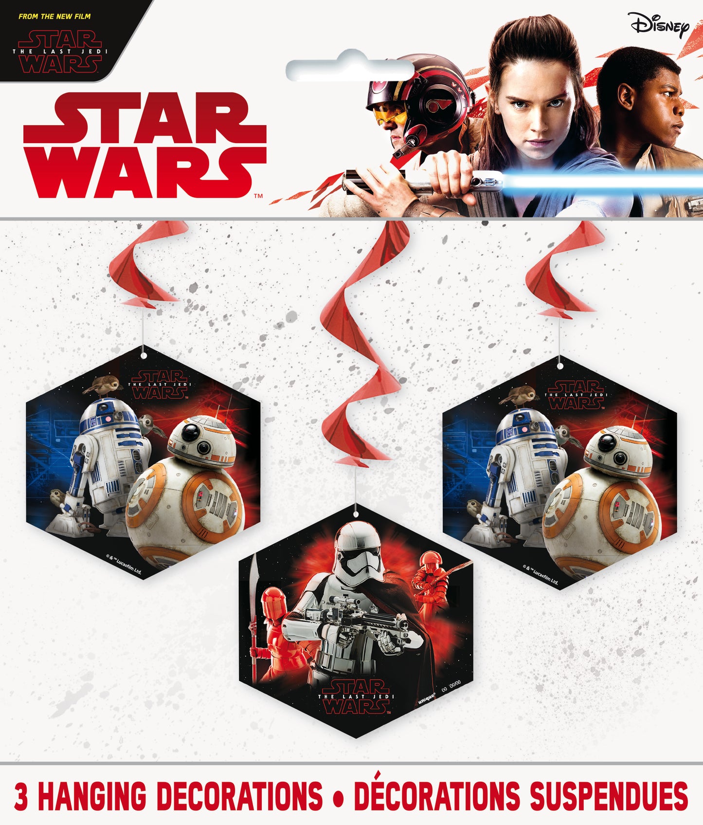 Remolino Colgante Star Wars 3pz