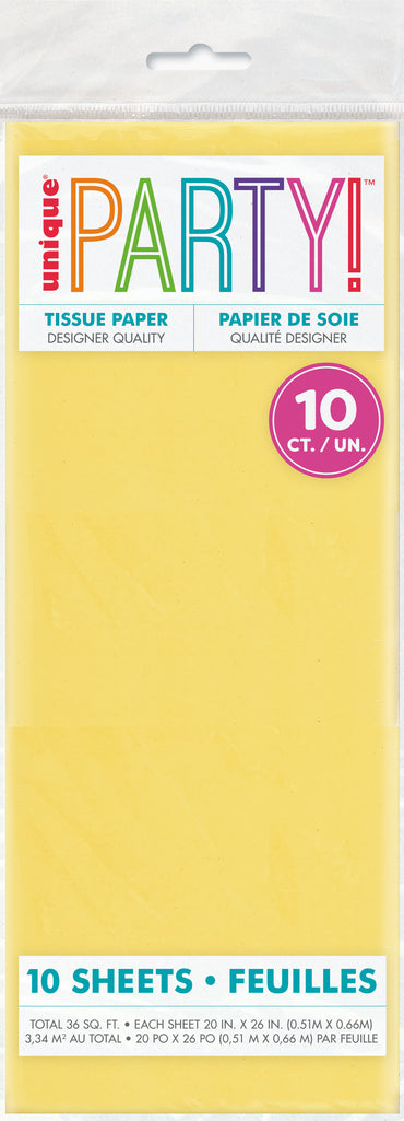 Assorted Yellow Tissue Sheet