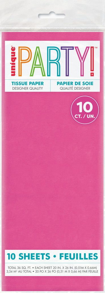 Assorted Hot Pink Tissue Sheet