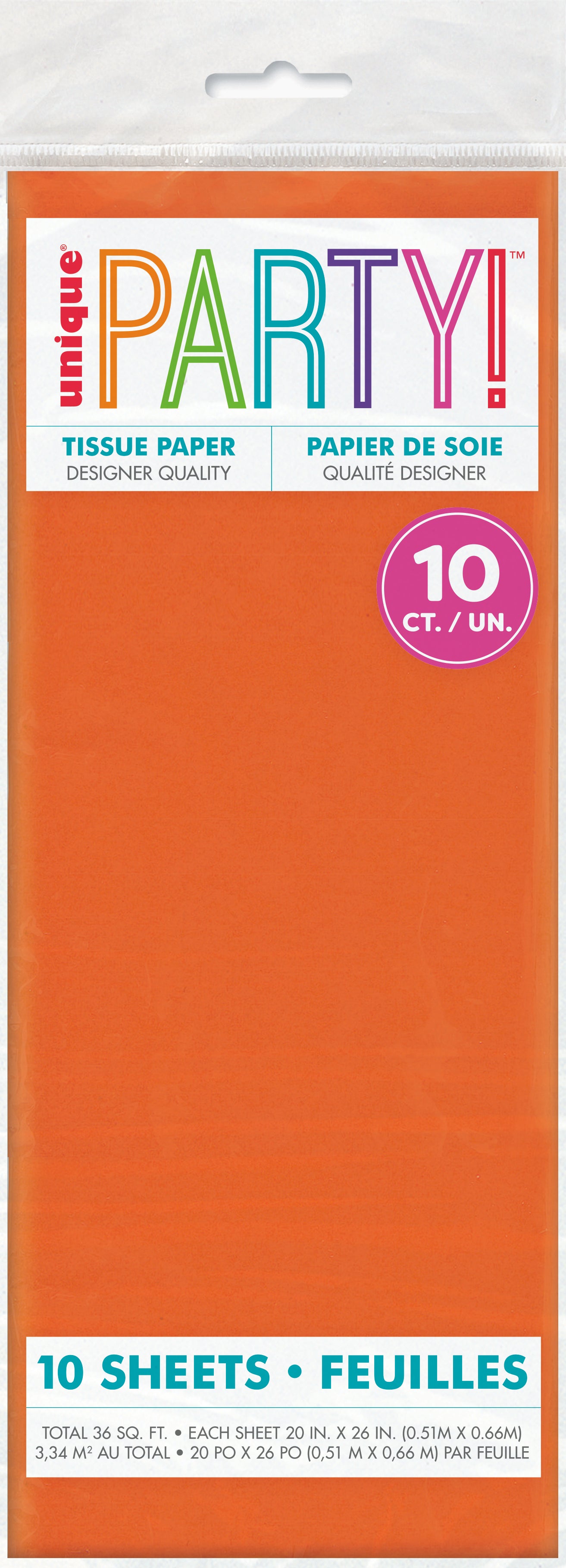 Assorted Orange Tissue Sheet
