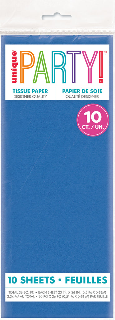 Assorted Royal Blue Tissue Sheet
